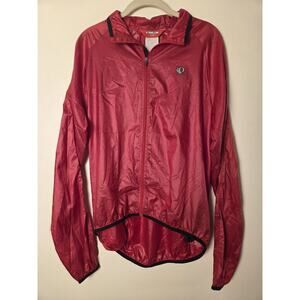 Pearl Izumi Womens L Select Series Rain Wind Cycling Jacket Red Lightweight